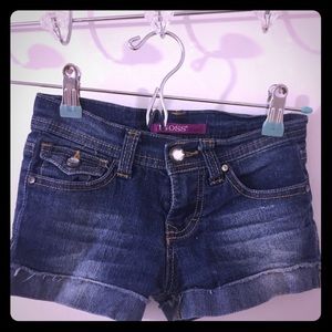 Girls size 7 blinged out shorts